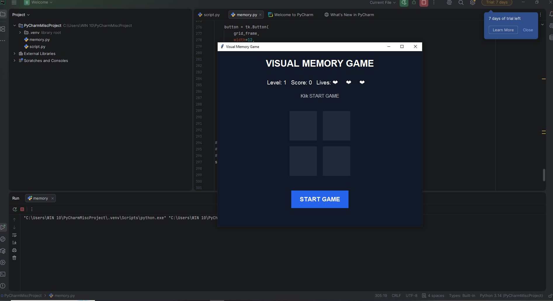 Screenshot Game